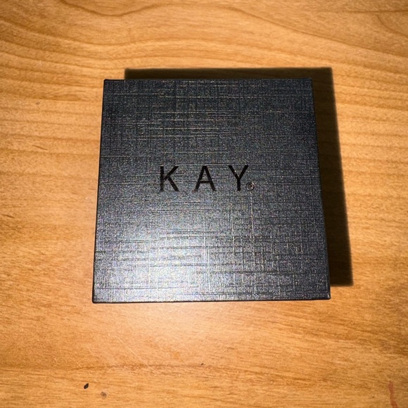 gold diamond hoop earrings - Picture 2 of 4